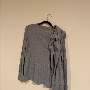 Paper Label grey ribbed set L